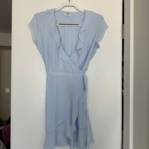 Sunday Best mini wrap dress with ruffles